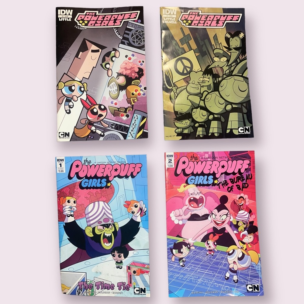 Set of 4 Powerpuff Girls IDW Comic Books • 2013 & 2017 Issues • Great Condition